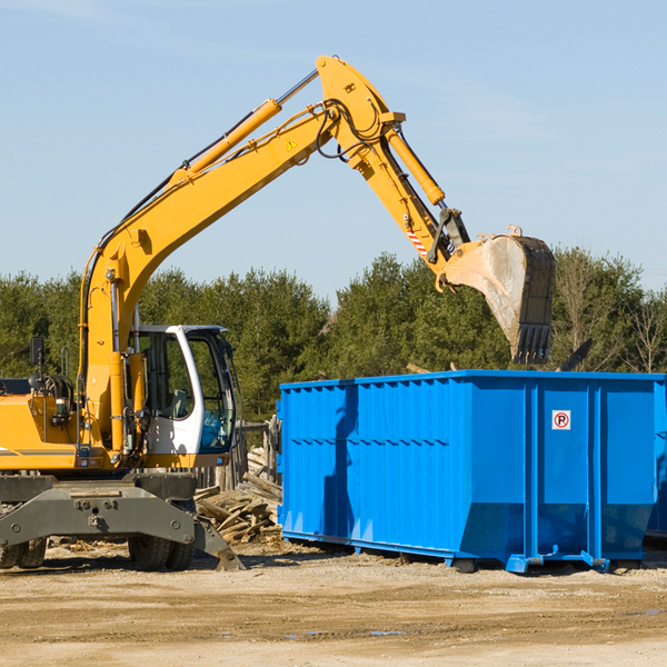 what size residential dumpster rentals are available in Park County Montana